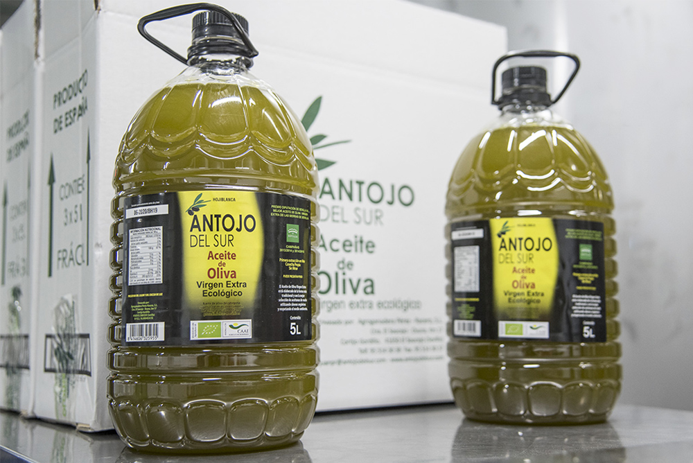 aceite de oliva virgen extra suave de Andalucía ecológico