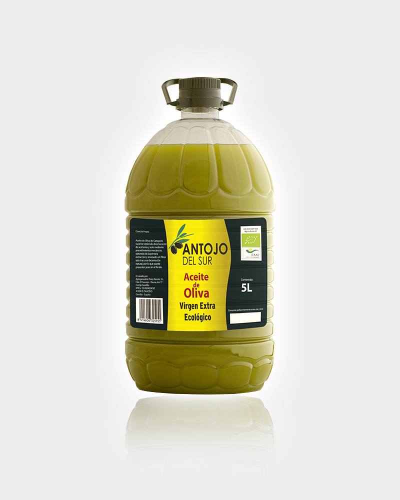 Botella de 5 litros de aceite de oliva virgen